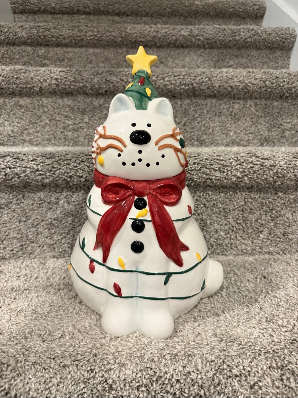 Snowcat Cookie Jar by Stephanie Stouffer
